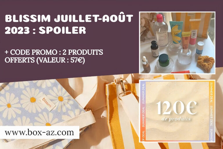 Blissim juillet août 2023 spoiler