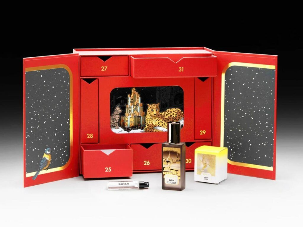 Le calendrier de l'après de parfums de luxe, édition 2025 par Memo Paris.