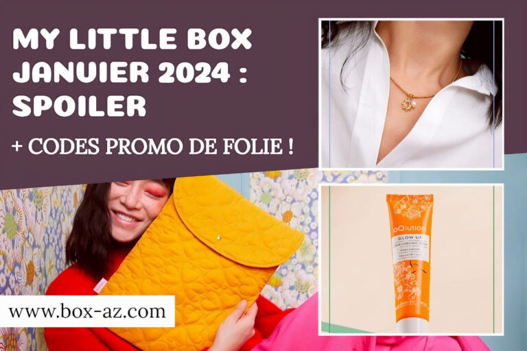 My little box janvier 2024 spoiler