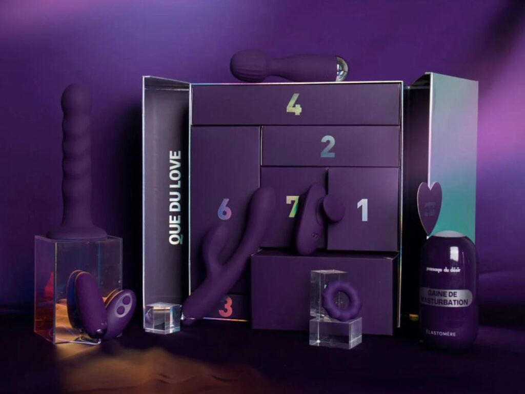 Le calendrier de l'après coquin pour couples, édition 2025 par Passage du Désir.