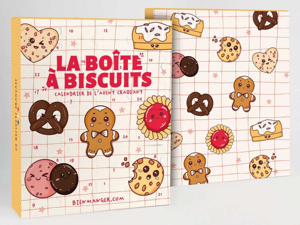 Bienmanger.com calendrier la boîte à biscuits