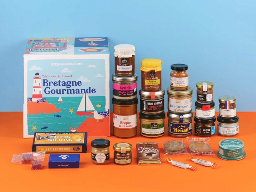 Calendrier de l'avent bretagne gourmande 2025 de Bienmanger.com