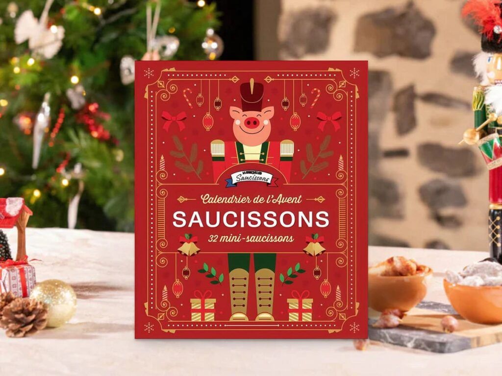 Calendrier de l’avent de 32 mini-saucissons, édition 2025, par la boucherie Maison bayle L&O