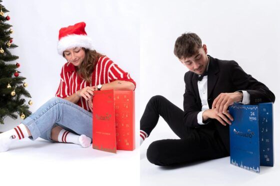 Calendrier De L'Avent Chaussettes 24 Jours - 12 Paires Pour Homme Et Femme, Cadeau Original Noël - 9