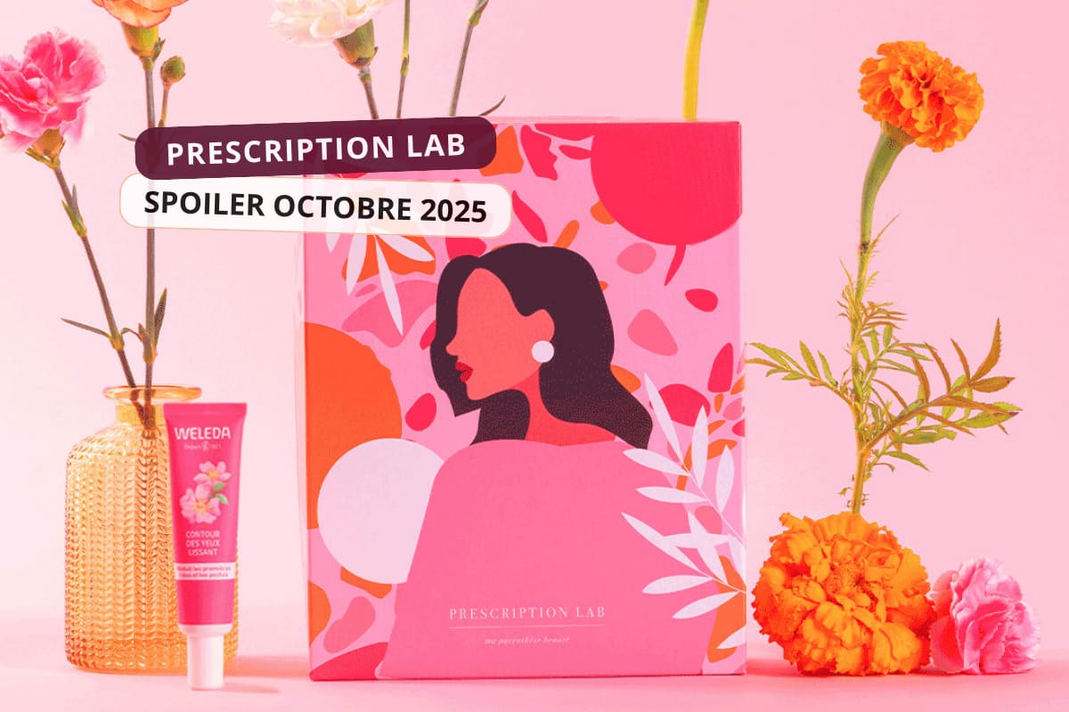Prescription Lab spoiler octobre 2025, aperçu de la box beauté et skincare du mois