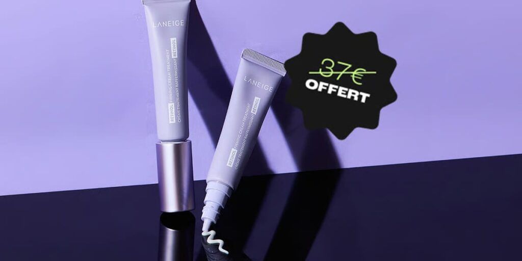 Image montrant le soin hydratant au rétinol de la marque Laneige d'une valeur de 37 euros offert avec la box Blissim du moment