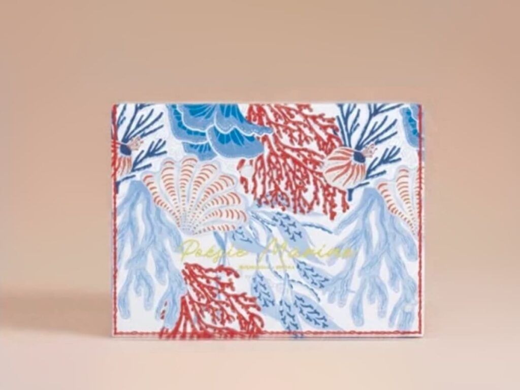 Aperçu du design de la My Little Box mai 2026 Poésie Marine en collaboration avec Patyka