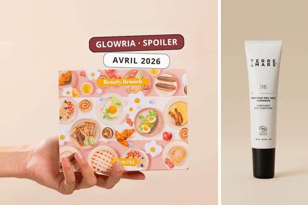 Spoiler Glowria avril 2026 thème Beauty Brunch avec box beauté et soin contour des yeux Terre de Mars