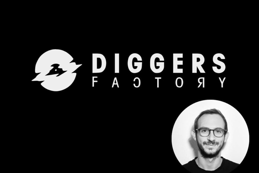 Fondateur Alexis Castiel et logo Diggers Factory à l’origine de la box vinyle The Vinyl Box