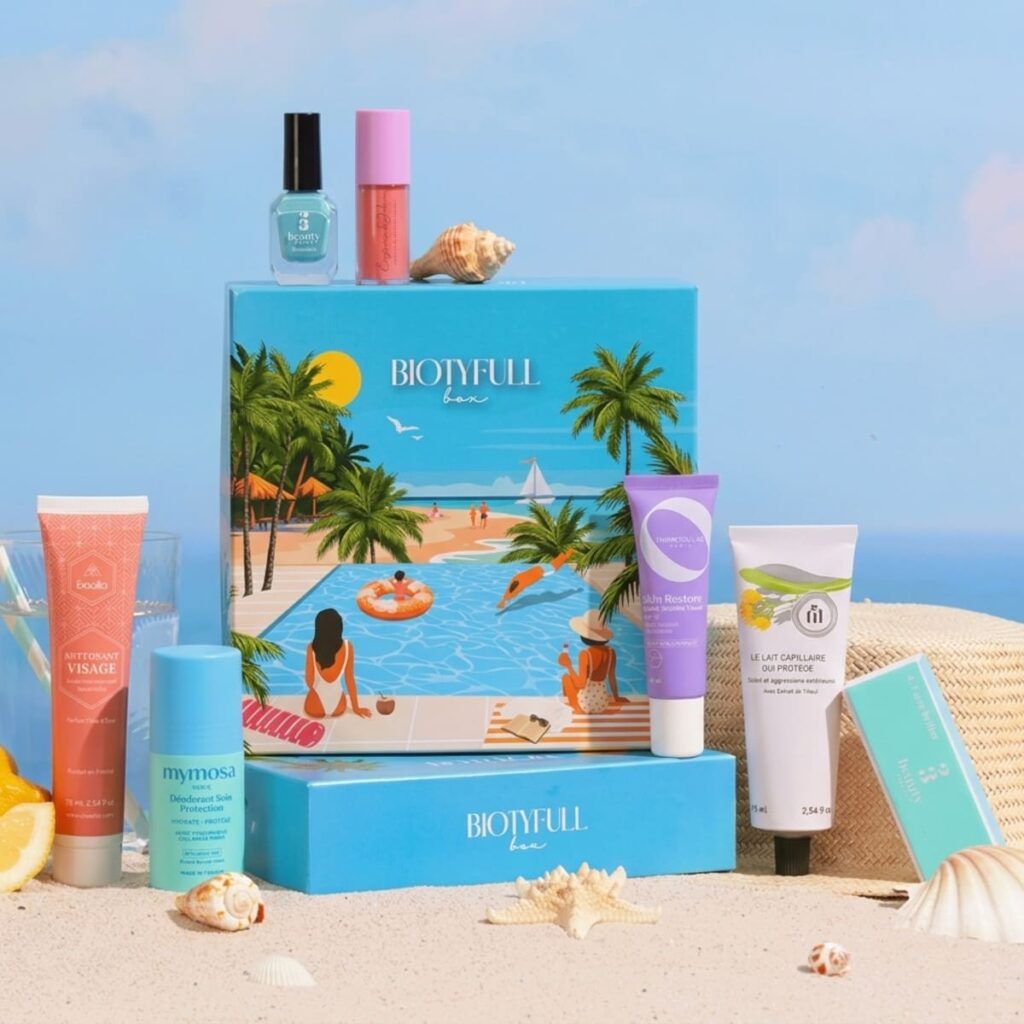 Spoiler complet de la Biotyfull Box de Juin 2026 avec tous les produits beauté de l’édition Été au Bord de l’Eau