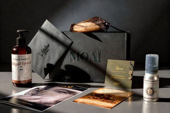 Box MOAÏ, box de soins visage premium pour homme avec produits skincare et accessoires de grooming