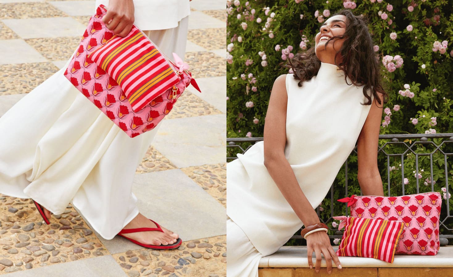 Design de la box Villa Del Sol avec les pochettes estivales aux motifs inspirés de Séville