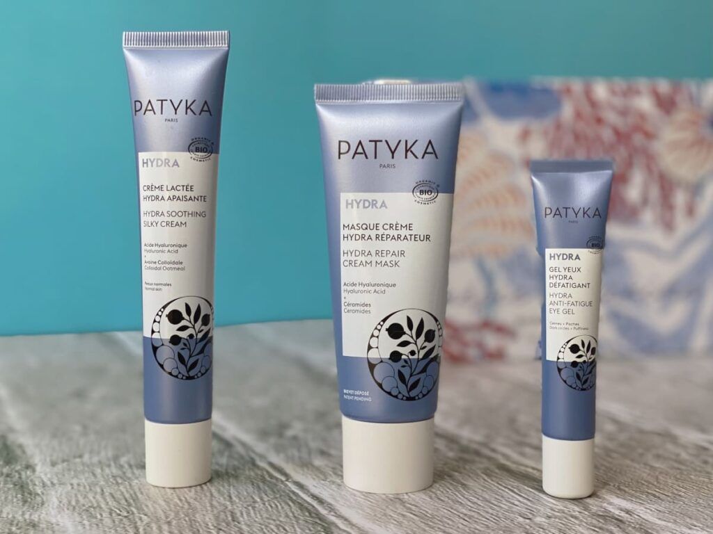 Contenu beauté de la My Little Box Mai 2026 avec crème, masque et gel yeux Patyka