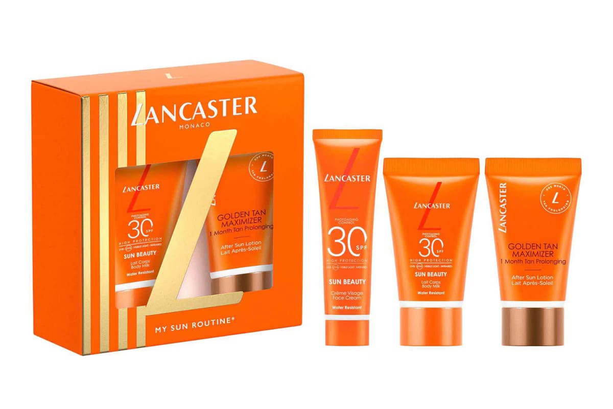 Coffret Lancaster My Sun Routine avec protections solaires SPF30 et après-soleil