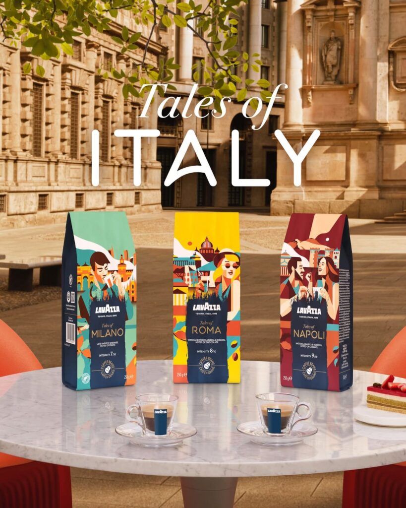 Abonnement Café Lavazza avec la collection Tales of Italy et ses cafés inspirés de Milan, Rome et Naples