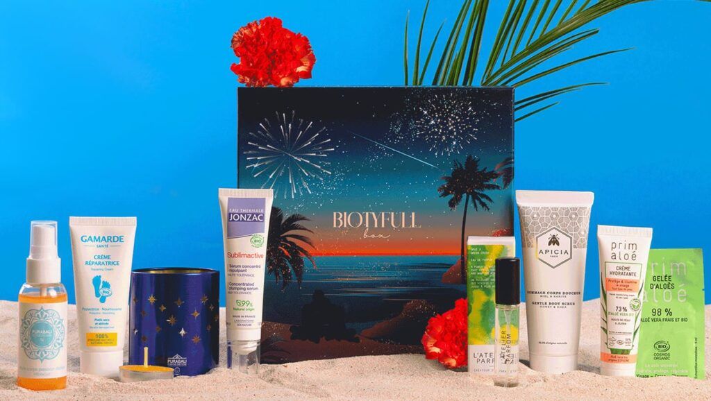 Spoiler complet de la Biotyfull Box août 2026 avec les produits de l’édition Sunset Étoilé