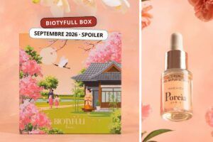 Biotyfull Box Septembre 2026 spoiler avec la box Voyage en Corée et le sérum anti-imperfections Poreia dévoilé
