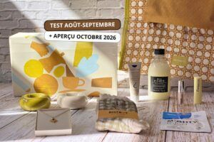 Test de la My Little Box Le Jour se Lève août-septembre 2026 par Box AZ, avec le coffret illustré, les produits beauté et les accessoires de la box