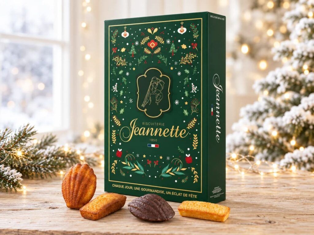 Le calendrier de l'Avent dédié aux madeleines et douceurs artisanales de la Biscuiterie Jeannette