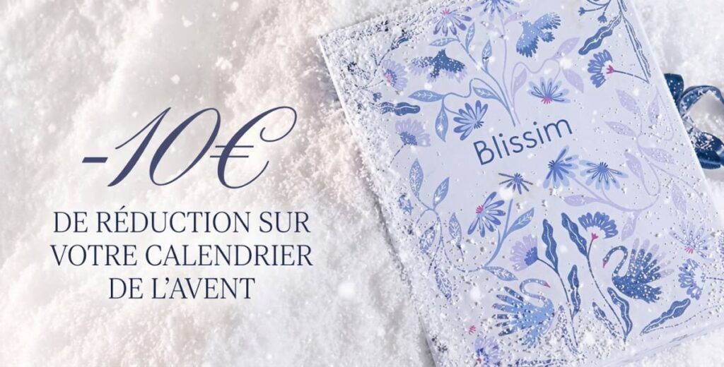 Calendrier Blissim 2026 avec 10€ de réduction réservés aux abonnées de la box beauté