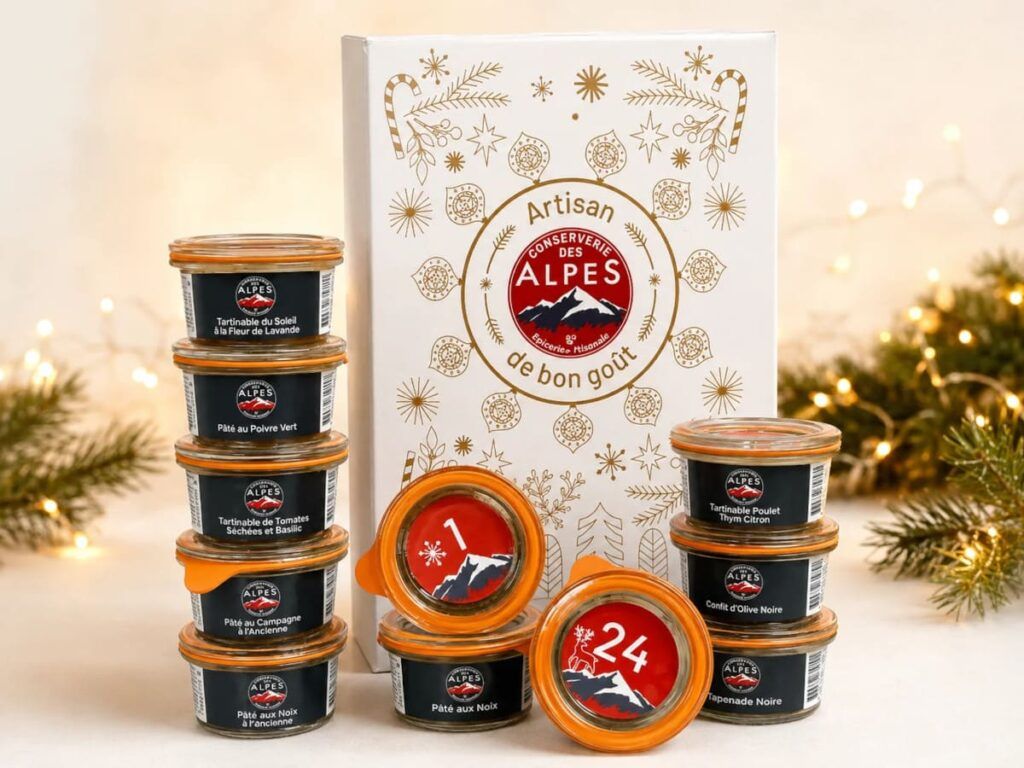 Le calendrier de l'Avent gourmand salé de la Conserverie des Alpes