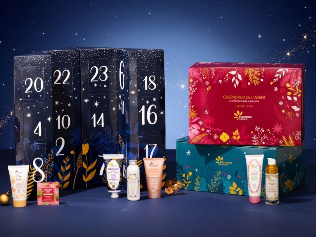 Les 3 calendriers de l'avent  beauté bio 2026 de Fleurance Nature.
