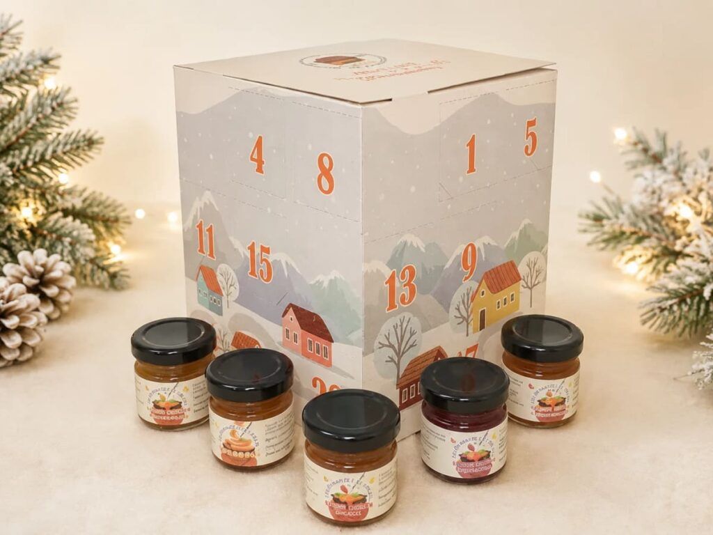 Le calendrier de l'Avent confitures, gelées et caramel de Gourmandises de Breizh