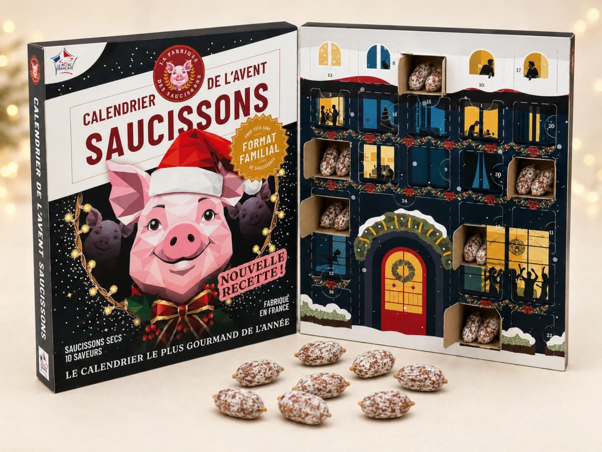 Ici Présent Calendrier de l'Avent La Fabrique des Saucisson édition familiale 2026