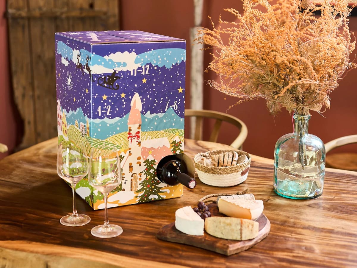 Le calendrier de l'Avent de 12 bouteilles de vin de La Belle Fromagerie