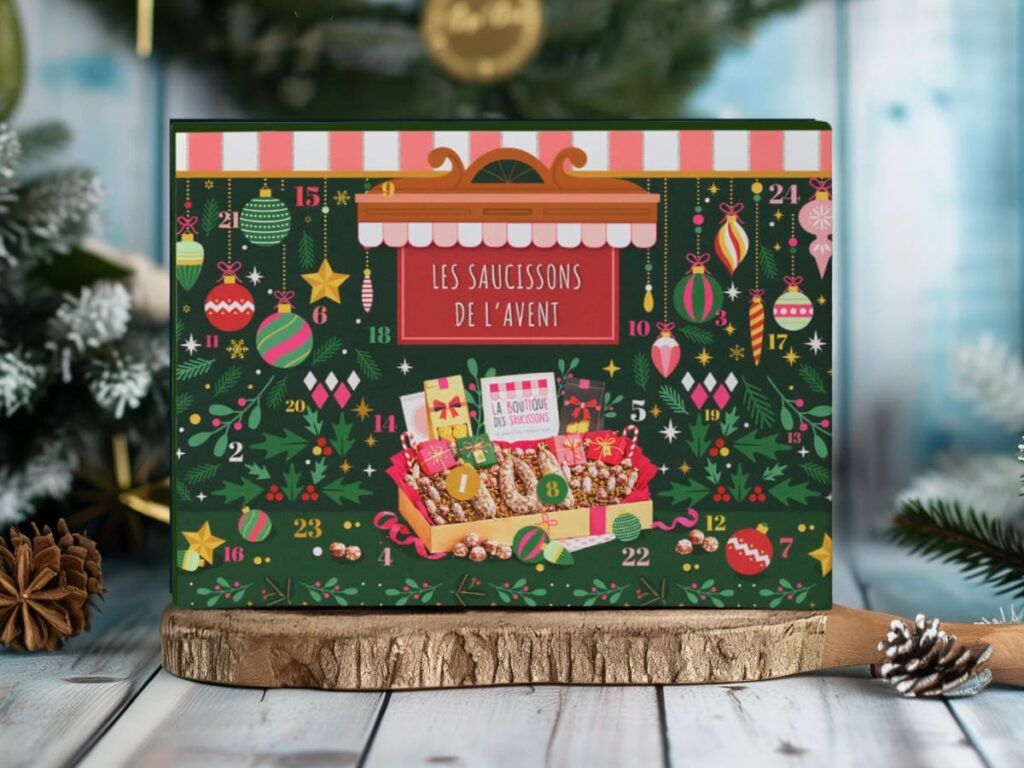 Le calendrier de l'Avent de La Boutique des Saucissons en format généreux
