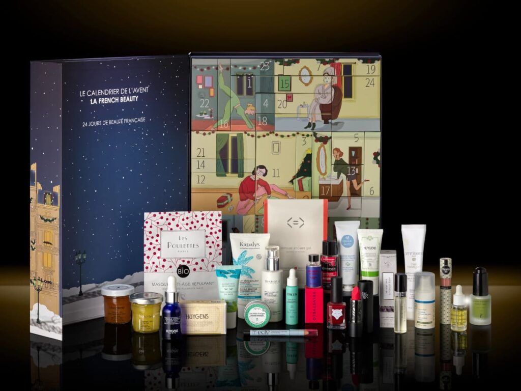 Calendrier de l'Avent La French Beauty avec produits de beauté multimarques françaises