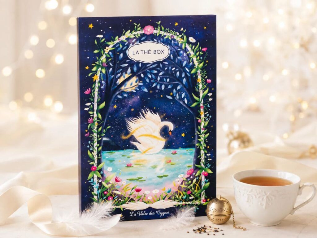 Le calendrier de l'Avent 2026 "Valse des Cygnes" de la marque La Thé Box.