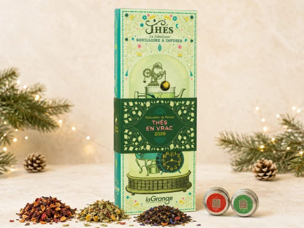 Le calendrier de l'avent de thé ou infusion de la maison laGrange, édition 2026.