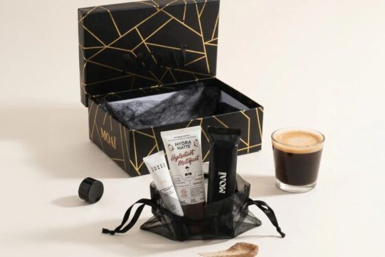 Le coffret découverte de soin visage pour homme de la marque Moaï