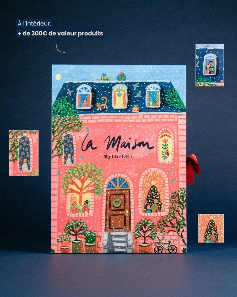 La Maison My Little Box, calendrier de l’Avent illustré avec plus de 300€ de produits