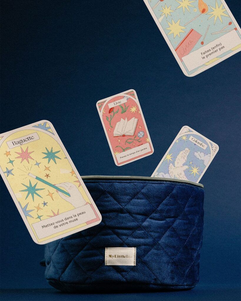 Le calendrier Vanity de l’Avent Oracle de l’Hiver My Little Box avec ses cartes illustrées
