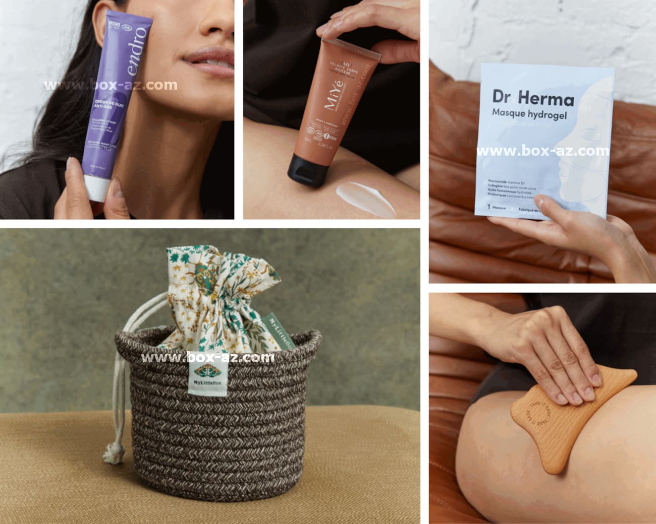 Sélection beauté My Little Box avec soins Endro, MiYé, Dr Herma et accessoires
