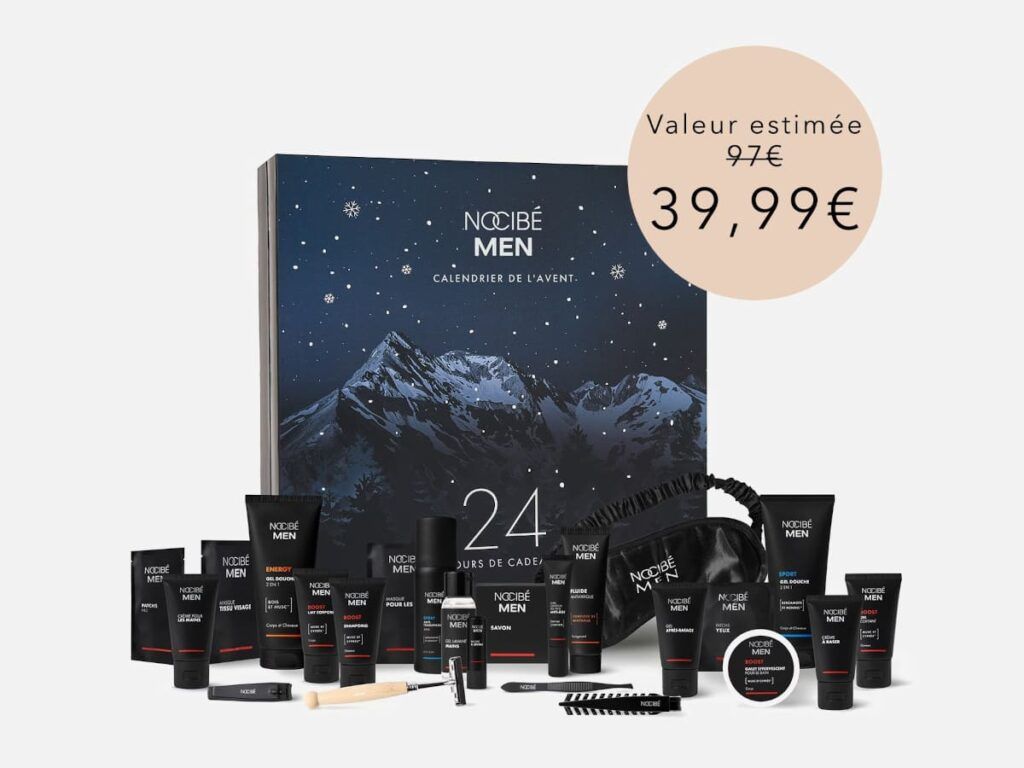 Nocibé Men calendrier de l'avent beauté pour homme, édition 2026