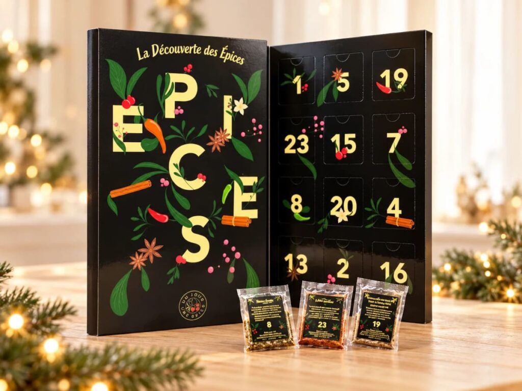 Le calendrier de l'Avent d'épices en sachet de Un Jour Une Épice, édition 2026