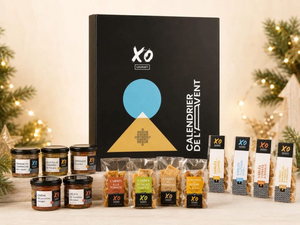 Le calendrier de l'Avent gourmand sucré et salé avec une touche de cognac XO de XO Gourmet