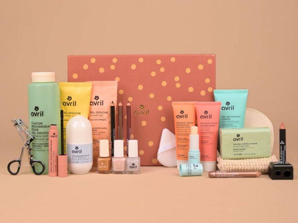 Le calendrier soins et maquillages 2026 de la marque Avril