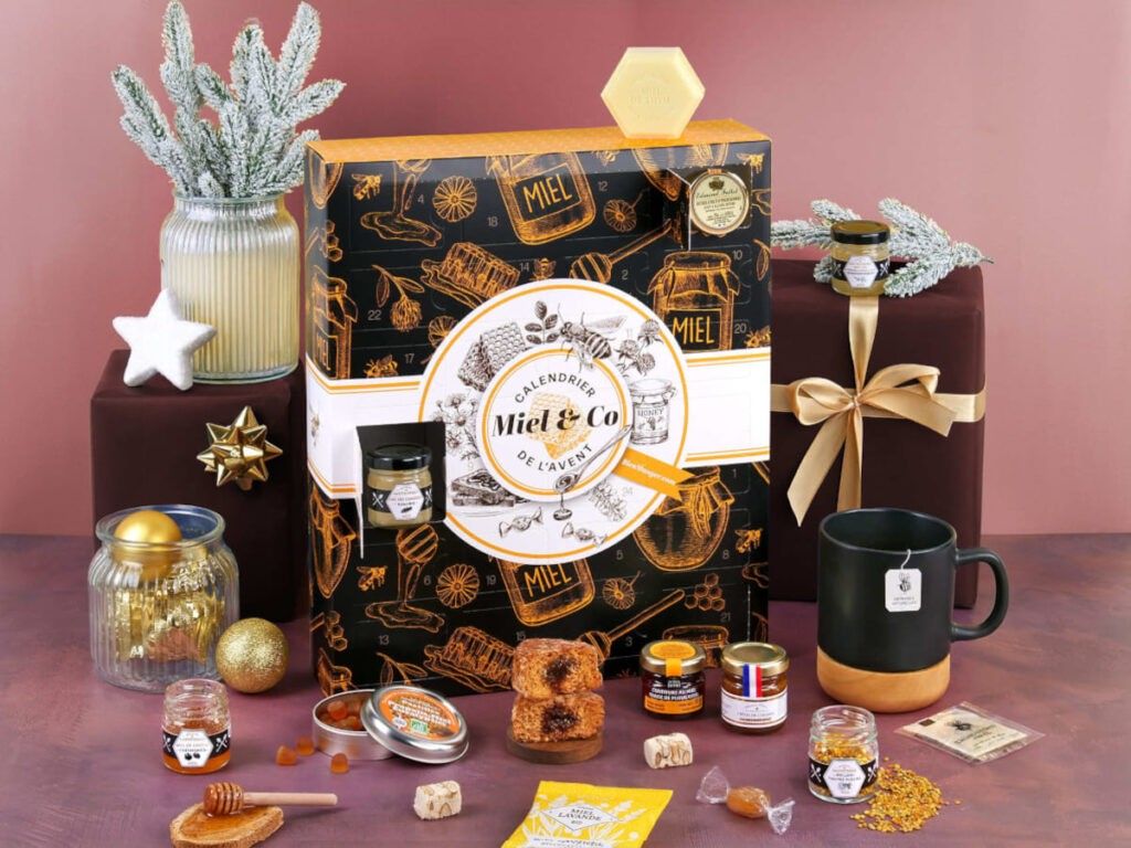 Le calendrier Miel & Co de BienManger.com, rempli de miel de gourmandises miellées