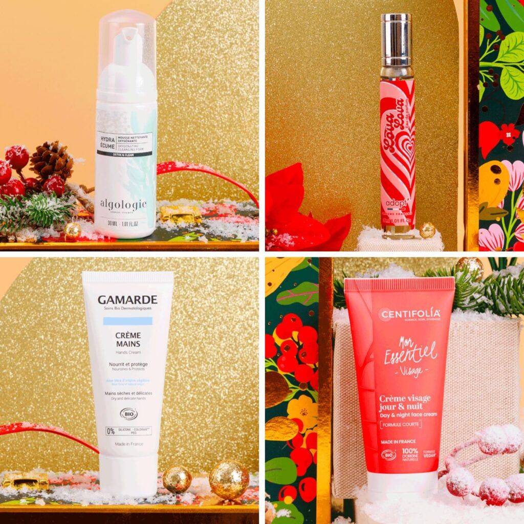 Sélection de soins et parfum avec Algologie, Adopt, Gamarde et Centifolia