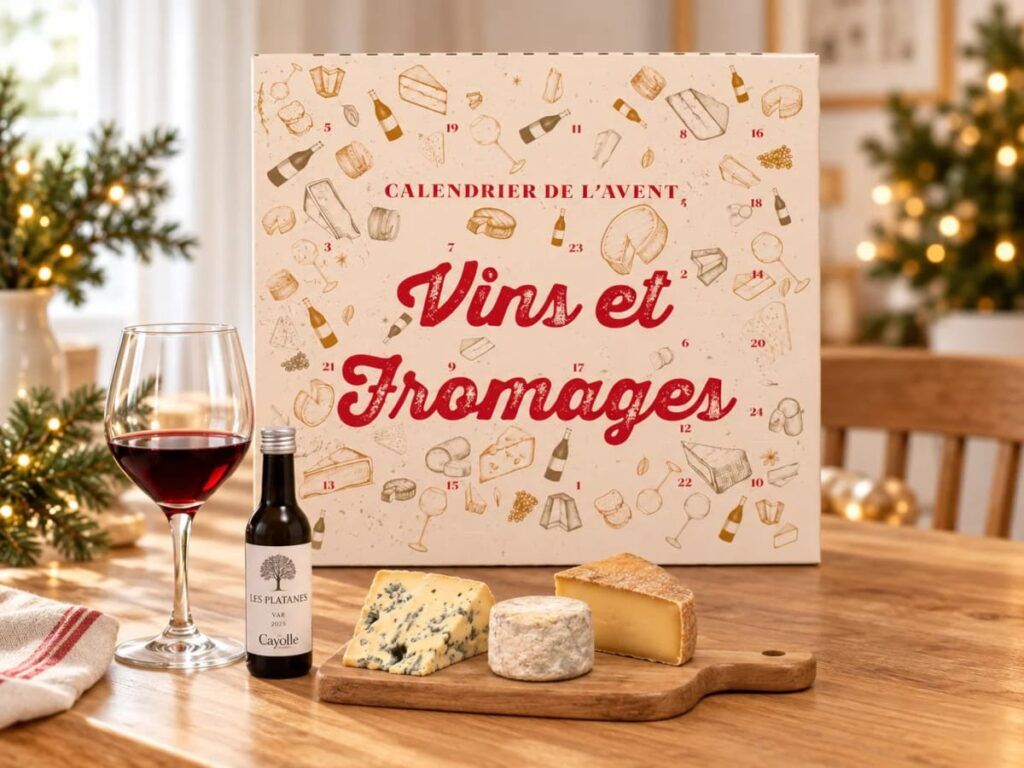 Le calendrier de l'Avent Vin et Fromage de Fromage Gourmet et Vinovae, édition 2026