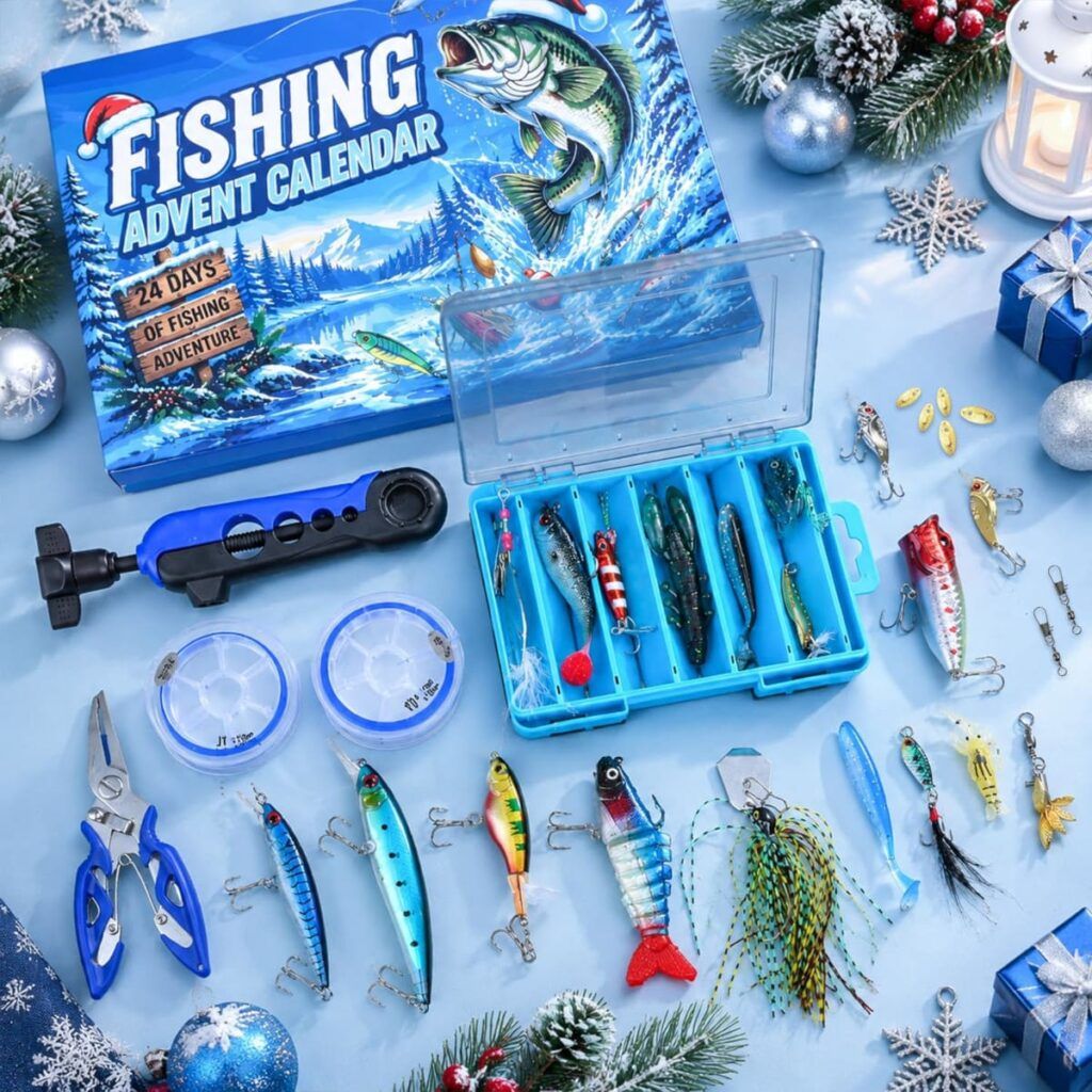 Izoel calendrier de leurres pour la pêche