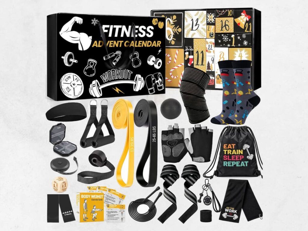 Le calendrier de l'avent fitness et musculation pour les hommes sportifs, édition 2026
