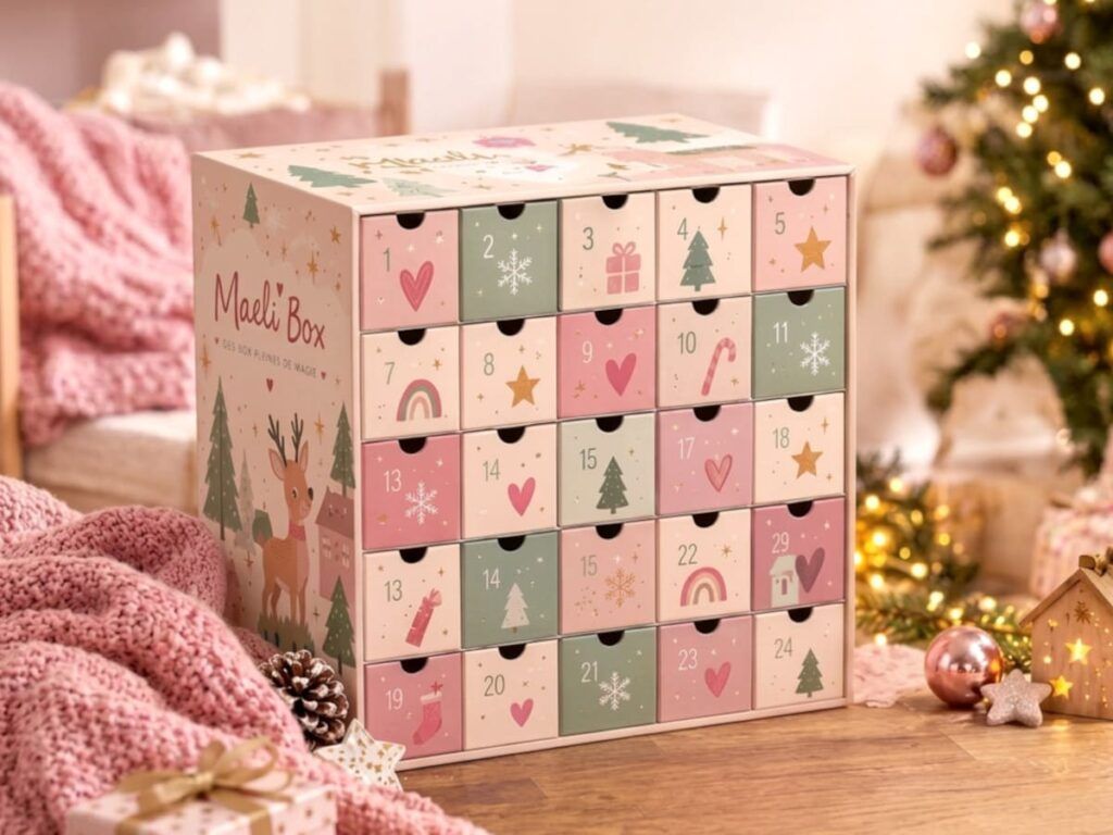 Le calendrier de l'avent pour petite fille de 3 à 9 ans de Maeli Box, édition 2026