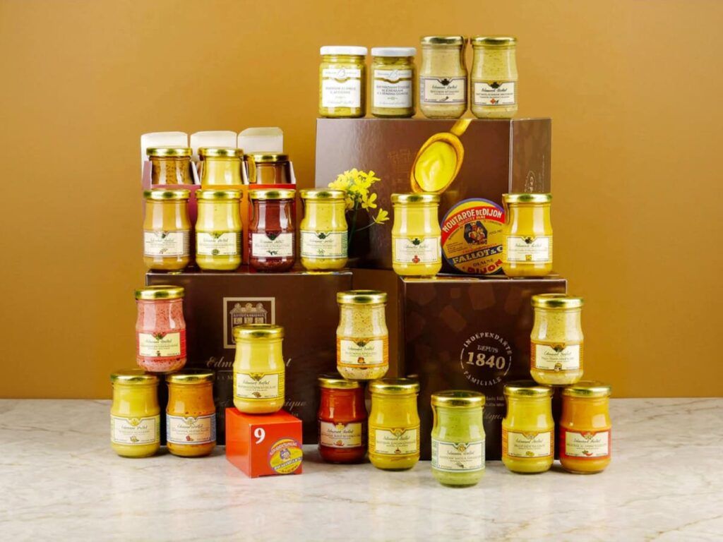 Le calendrier de l'Avent 2026 de la Maison Fallot, composé de 24 pots de moutarde
