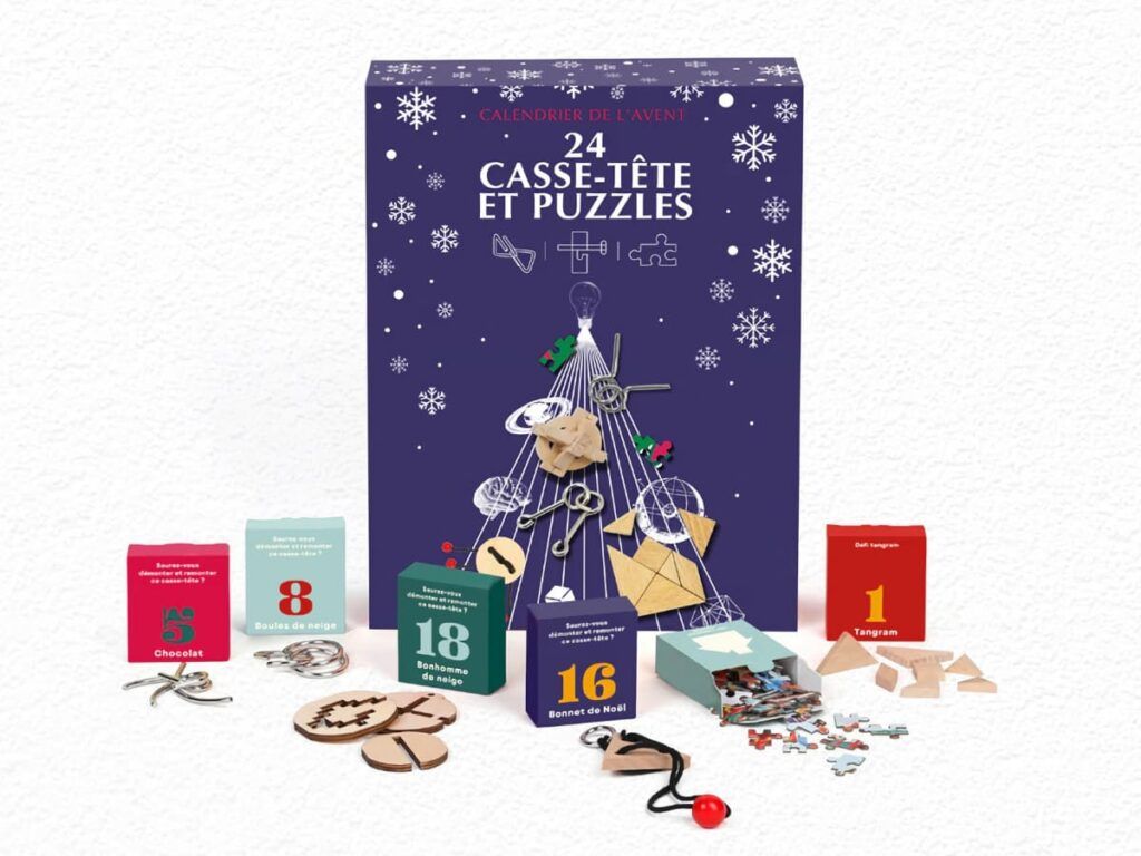 Le calendrier de l'Avent casse-tête et puzzles édition 2026 de Nature et Découvertes